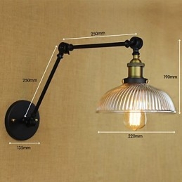 Vegglampetter Svinglamper Lesevegglamper Ministil Rustikk Lodge Metall