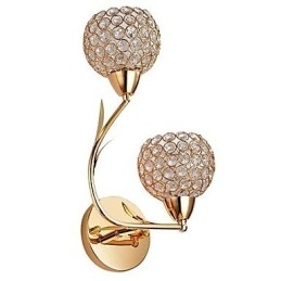 Krystall Vegglampe Moderne Samtids Metall