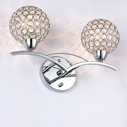 Vegglampe Leselamper Krystall Ministil Moderne Samtids Metall