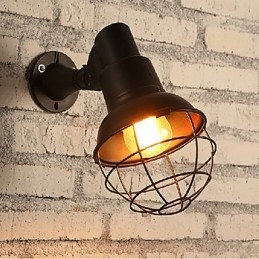 Mini-Vegglampe I Rustikt Metall I Hyttestil