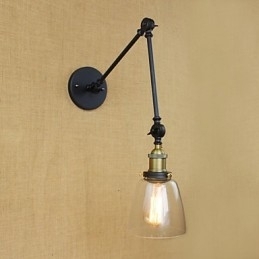 Dekorativ Vegglampe I Antikk Bronse