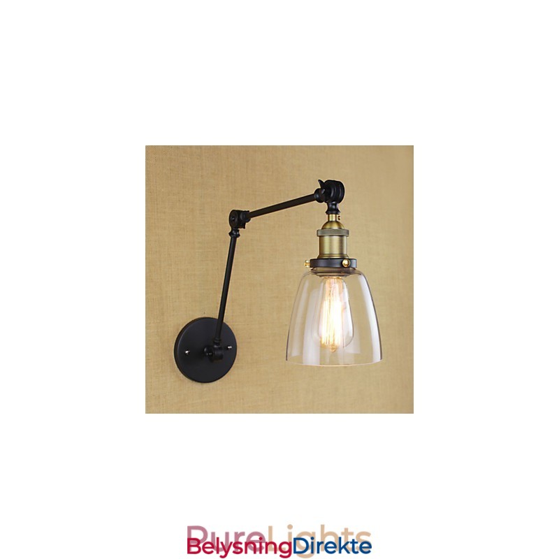 Dekorativ Vegglampe I Antikk Bronse