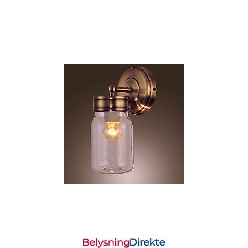 Rustikk Vegglampe I Flaskeform