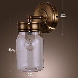 Rustikk Vegglampe I Flaskeform