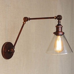 Dekorativ Vegglampe I Jernholdig Middelhavslandsbykompleks