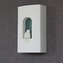 Hvit Moderne Kort Mote Vegglampe Nattbordslampe Speillampe Soveroms Vegglampe