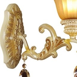 Europeisk Type Restaurerende Gamle Metoder Smijerns Krystallglassvegglampe