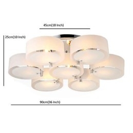 Innfelt Moderne Samtidsstil Taklampe Metall Med 7 Lys
