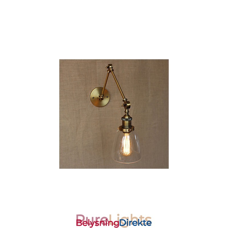 Retro Vintage Eksklusiv Hotellobby Soverom Nattbordsstativ Antikk Bronse Dekorativ Vegglampe