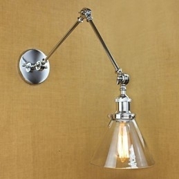 Sølvfarget Middelhavslandsbykompleks Dekorativ Vegglampe