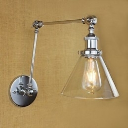 Sølvfarget Middelhavslandsbykompleks Dekorativ Vegglampe