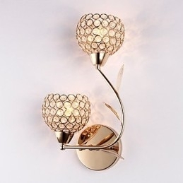 Vegglampe Leselamper Krystall Ministil Moderne Samtids Metall