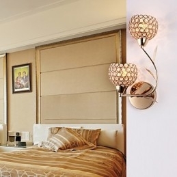 Vegglampe Leselamper Krystall Ministil Moderne Samtids Metall