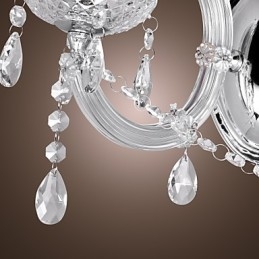 Elegant Krystallvegglampe Med 2 Lys