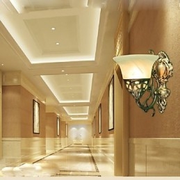 Europeiske Vegglamper Metallmateriale Plating Bronse Belysning Med Nattbord Stue Front Speil Balkonglampe