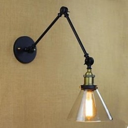 Dum Svart Restaurering Av Gamle Skikker Landlig Restaurant Kafé Dekorasjon Glass Vegglampe