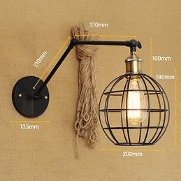 Vegglampetter Svinglamper Lesevegglamper Ministil Rustikk Lodge Metall