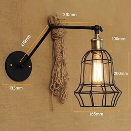 Vegglampetter Svinglamper Lesevegglamper Ministil Rustikk Lodge Metall