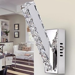 Krystall Vegglampe Moderne Samtids Metall