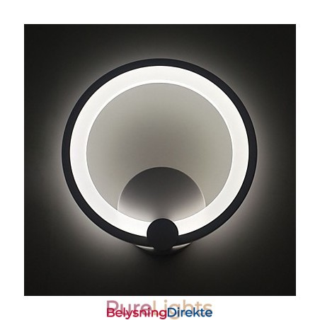 Vegglampe Moderne Dia. 27Cm Ring Samtids Metall Akryl 90 240V