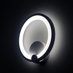 Vegglampe Moderne Dia. 27Cm Ring Samtids Metall Akryl 90 240V