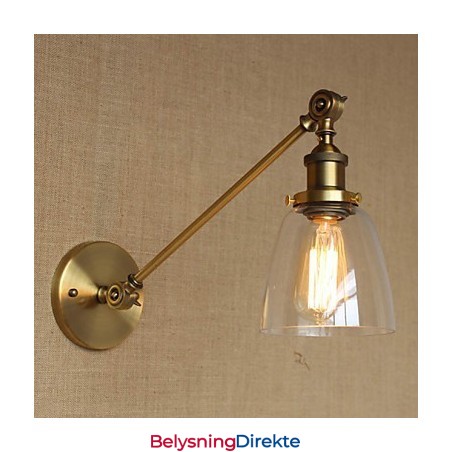 Jern, Glass, Bronse, Messing, Arm, Stil, Retro, Kreativ, Amerikansk, Landlig, Hall, Soverom, Vegglampe