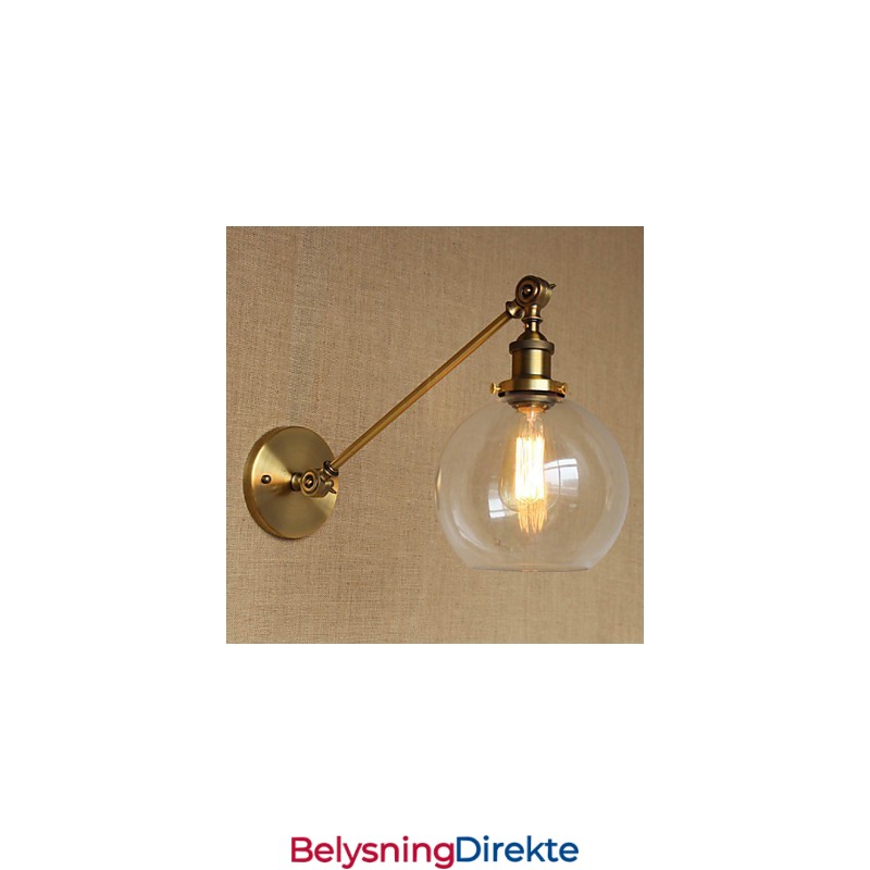 Jern, Glass, Bronse, Messing, Arm, Stil, Retro, Kreativ, Amerikansk, Landlig, Hall, Soverom, Vegglampe