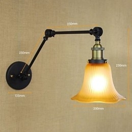 Vegglamper Baderomsbelysning Utendørs Vegglamper Lesevegglamper Rustikk Hytte Metall