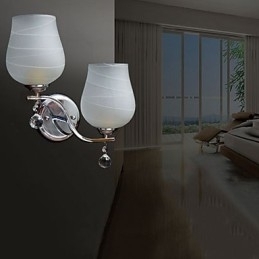 Krystall Vegglampe Moderne Samtids Metall
