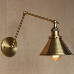Amerikansk Landlig Landskap Retro Bronse Lagerhus Restaurant Kafé Dekorativ Vegglampe