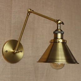 Amerikansk Landlig Landskap Retro Bronse Lagerhus Restaurant Kafé Dekorativ Vegglampe