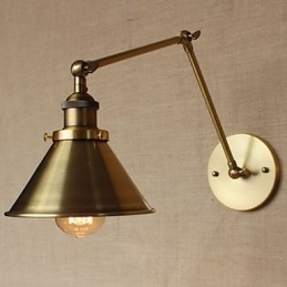 Amerikansk Landlig Landskap Retro Bronse Lagerhus Restaurant Kafé Dekorativ Vegglampe