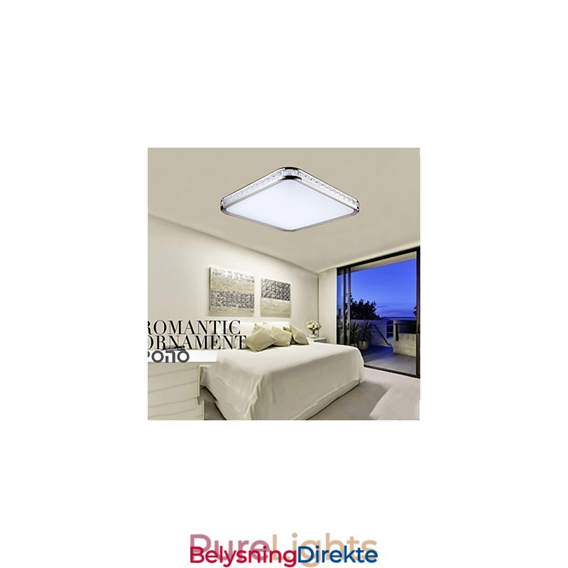 Innfelt Lampe Luksuriøs Moderne Akryl Med Justerbar Lyskilde I Gull Eller Sølv. Kan Velges.