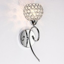 Vegglampe Leselamper Krystall Ministil Moderne Samtids Metall