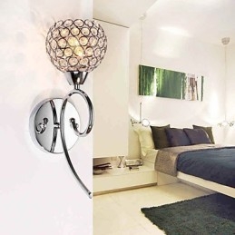 Vegglampe Leselamper Krystall Ministil Moderne Samtids Metall