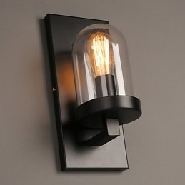 Kreativ Landlig Smijernsvegglampe I Glass