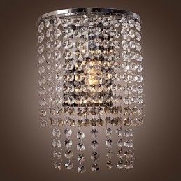 Moderne Krystallvegglampe Med 1 Lyspære