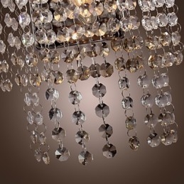 Moderne Krystallvegglampe Med 1 Lyspære