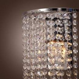Moderne Krystallvegglampe Med 1 Lyspære