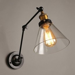 Kreativ Landlig Loft Retro Titan-Seksjon Dobbel Vegglampe