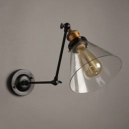 Kreativ Landlig Loft Retro Titan-Seksjon Dobbel Vegglampe