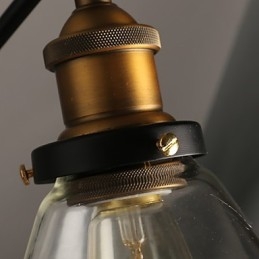 Kreativ Landlig Loft Retro Titan-Seksjon Dobbel Vegglampe