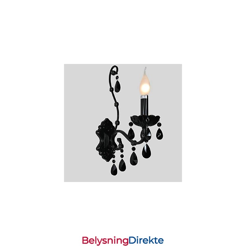 Krystall Mini Vegglampe Stearinlys Vegglamper Moderne Samtids Metall