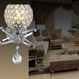 Krystall Vegglampe Moderne Samtids Metall