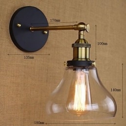 Industriell Nostalgisk Amerikansk Landlig Dekorativ Vegglampe