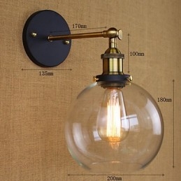 Rundt Skum Nostalgisk Amerikansk Eksportland For De Originale Modellene Av Industriell Dekorativ Vegglampe