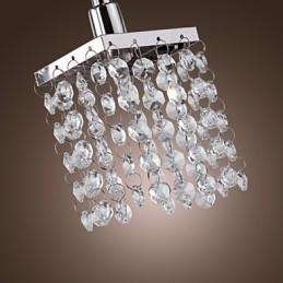 Lineær Lysekrone Med Øylampe Crysal 3 Lys