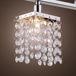 Lineær Lysekrone Med Øylampe Crysal 3 Lys