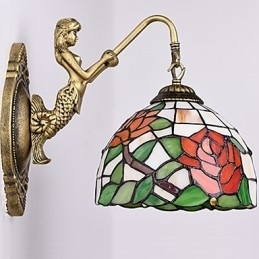 Europeisk Kontraktsfestet Landlig Kreativ Smijernsvegglampe