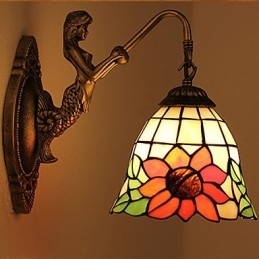 Europeisk Kontraktsfestet Landlig Kreativ Smijernsvegglampe